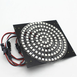 DC5V WS2812B adresli daire halka 2812 RGB piksel IC dahili LED modül lamba 8/16/24/35/45 LED siyah/beyaz PCB Panel ekran - Product Image 6