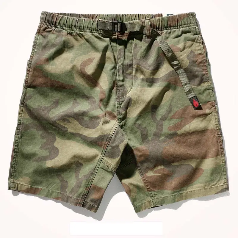 OEM mens cargo shorts ripstop camo casuais calças grandes calções