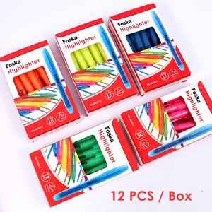FOSKA Smooth Writing Wide and Narrow Lines <strong>Chisel</strong> <strong>Tip</strong> 5 Bright <strong>Highlighters</strong> Pen Set for Highlighting Your Notes Journals - Product Image 6