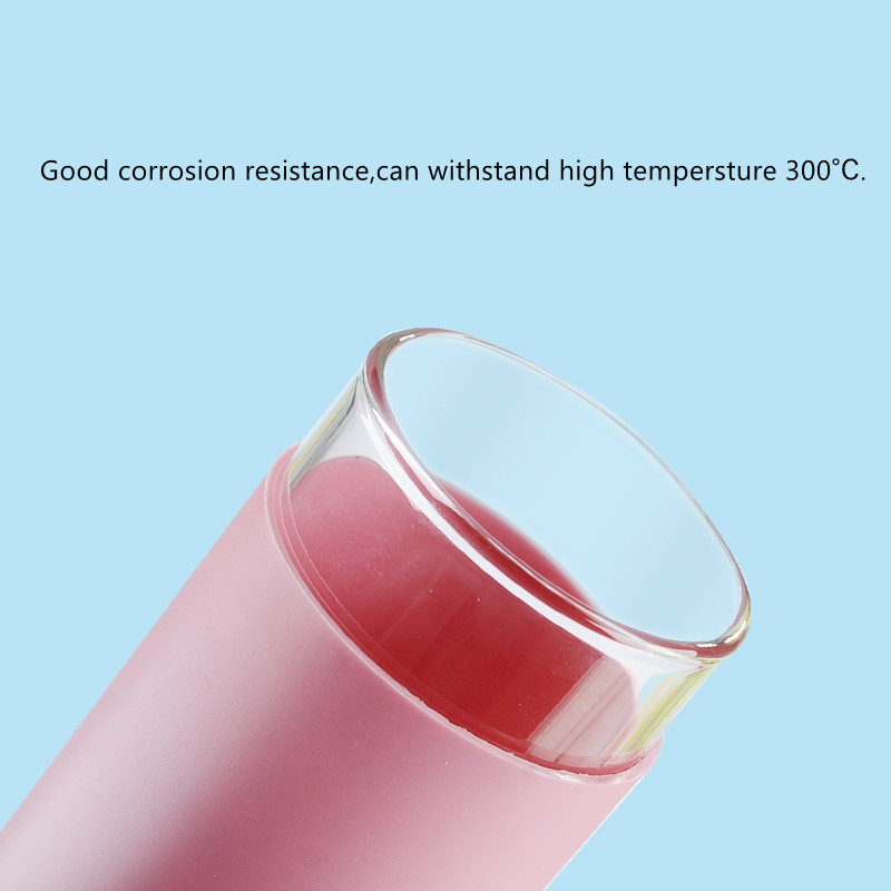 Factory Produced Wholesale Custom Nordic Juice Tea Coffee Glass Cup with Bamboo Lid