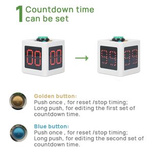 GX professionale scacchi Poker di tiro Timer con orologio dei 24 secondi funzione di cronometro conto alla rovescia per gli scacchi casinò giochi da tavolo - Product Image 4