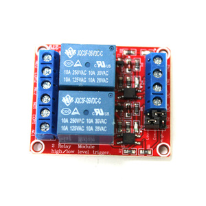 2pcs高/低レベルトリガー2チャンネルリレースイッチオプトカプラー分離DC 5Vリレーモジュール電子部品 - Product Image 1