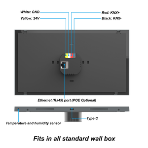 10 pollici montaggio parete KNX Touch pannello per il sistema Smart Home KNX automazione degli edifici Smart KNX/EIB sistema di controllo casa intelligente - Product Image 5