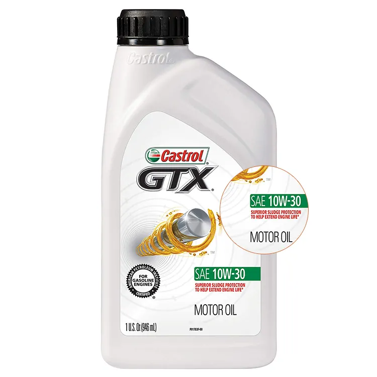 Высокопроизводительное моторное масло GTX 10W-30, оригинальное моторное масло, 1 кварта (комплект из 6 шт.)