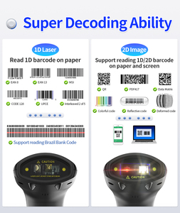 Gtcodestar X-3500 cầm tay 2D Máy quét mã vạch 1D có dây đầu đọc mã vạch USB QR Máy quét mã hàng tồn kho quét mã vạch với đứng - Product Image 6