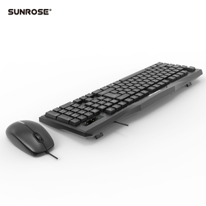 Logotipo personalizado de la computadora de negocios teclado con cable ratón Combo ruso con cable teclado y ratón conjunto - Product Image 4