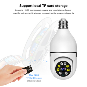 V380 1MP <strong>WiFi</strong> Bulb <strong>Camera</strong> IP CCTV Wireless Webcam Remote 360 Degree Panoramic