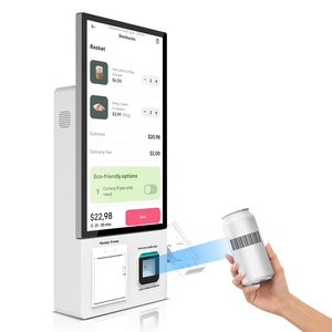 21,5 pulgadas de montaje en pared Android Windows sistema autoservicio pantalla táctil terminal de pago quiosco con impresora código QR Software - Product Image 5