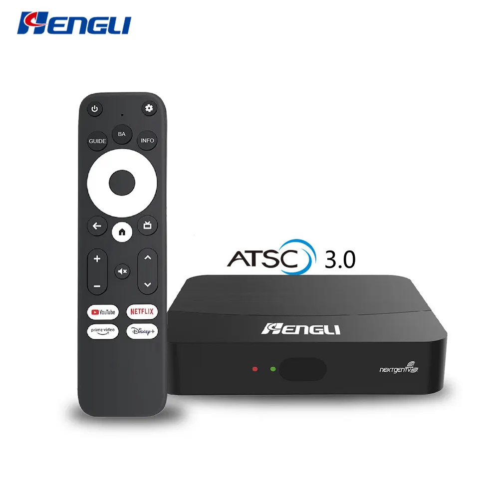 HENGLI Set Top Box pintar Android 11, kotak 3.0 HDR 4K dengan Amlogic S905Y4