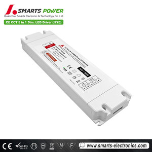 CCT Triac 5 en 1 PWM regulable Led potencia 80W 100W 120W salida 12Vac 24V entrada 200-240Vac Ip 20 controlador Led de plástico