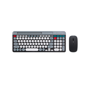 Silent Rechargeable Multimedia <strong>Keyboard</strong> Mouse Combo 2.4G USB Wireless Bluetooth Multi-Device for Office Gaming for <strong>Computer</strong>