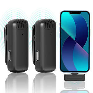 ライブストリーミングvlogging fimmaking会議用の携帯電話パッドマイク用UlanziJ12ワイヤレスマイク - Product Image 2