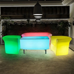 安いプラスチックLed家具/プラスチックLed家具ライト/ledバースツール - Product Image 1