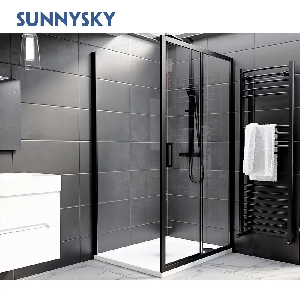 Sunnysky angolo bagno piatto doccia personalizzato per box doccia cabina porte in vetro box doccia