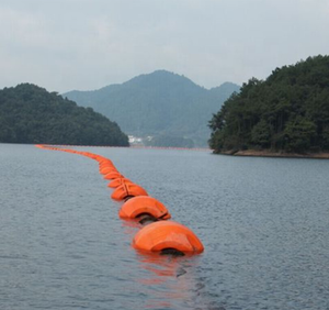 Boya de barco tipo cilindro HDPE para tubería de dragado Flotador de cable de plástico relleno de espuma LLDPE con flotadores de tubería de advertencia de contaminación - Product Image 2