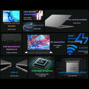 CHUWI-ordenador portátil con pantalla táctil de 14 pulgadas, notebook de negocios con pantalla táctil, procesador Intel Celeron N5100, Windows 10, LarkBook X - Product Image 6