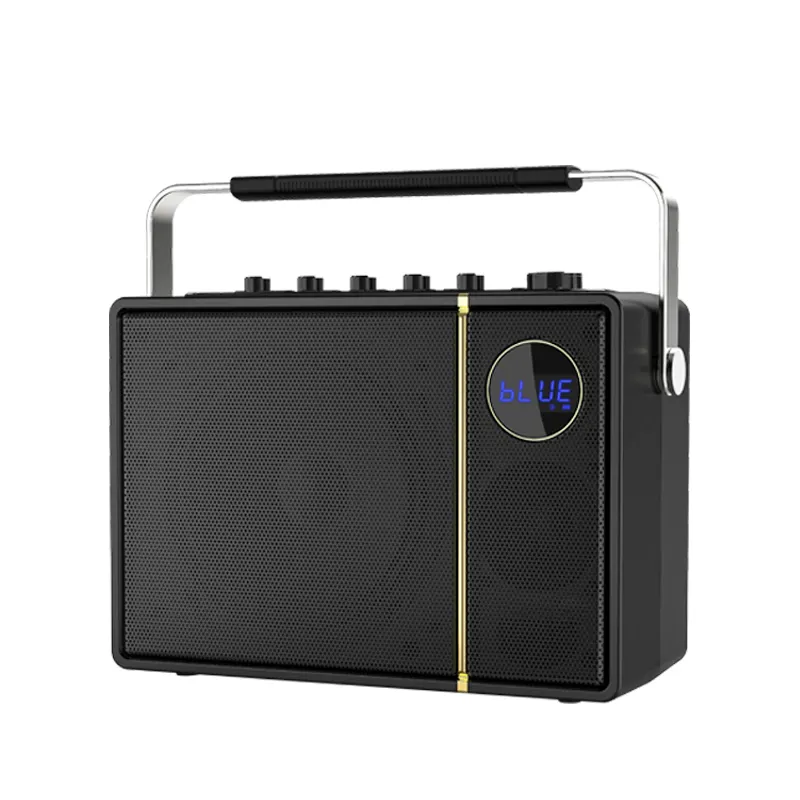 Novo modelo Privite 6.5 inch 60 Watts Handle Portátil Karaoke BT Wireless Speaker com 2pcs microfone sem fio