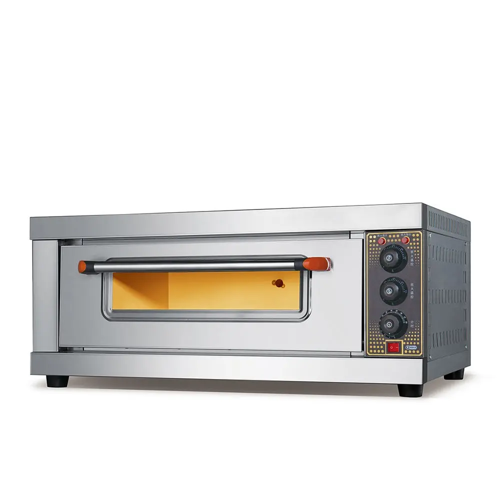 Macchine da forno commerciali forno forno elettrico attrezzature economiche forno per pizza industriale forno forno da forno 1 ponte 1 vassoio in vendita