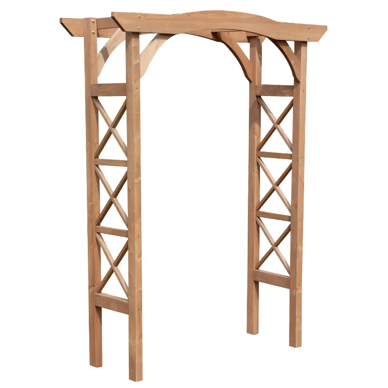 Деревянная наружная садовая решетчатая арка