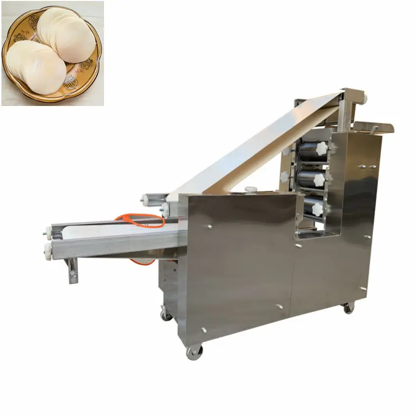 Automatische Pizza Roti Pita Brooddeeg Vormmachine/Naan Brood Maken Persmachine Samosa Wrapper Maker