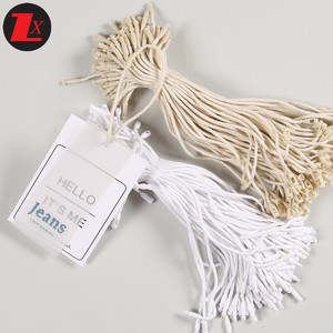 20CM Factory Stock Nice Price Seal Tag Cotton <strong>Strings</strong> Bullet Plug <strong>Loop</strong> Lock Cord for Hang Tags - Product Image 6