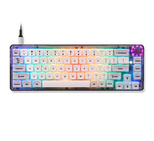 Moto speed CK69 Gaming Mechanische Tastatur USB-Kabel 67 Tasten RGB Hintergrund beleuchtung Full-Key Hot Swap Programmiert für Spieler - Product Image 1