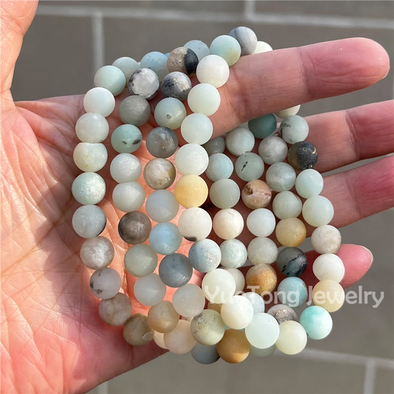 #10 pierres Amazon givrées multicolores