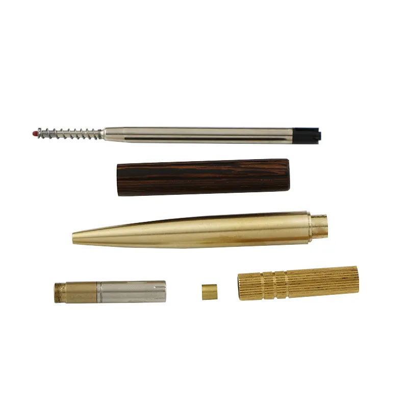 Pen TurnerのLove DIY Woodturning Project Writing Tool Making Parts Small MOQ Twist Ball Pen Kits Stock Wooden Pen Kit