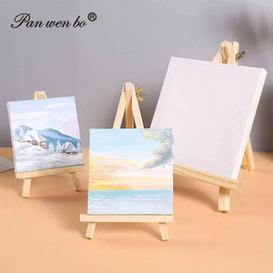 Có thể gập lại nghệ sĩ bàn gỗ Bảng <span class=keywords><strong>mini</strong></span> hiển thị giá vẽ trống <span class=keywords><strong>mini</strong></span> kéo dài vải giá vẽ thiết lập máy tính để bàn vải với Giá vẽ - Product Image 4