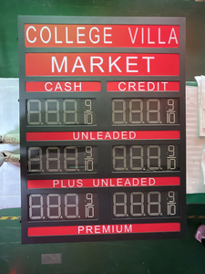 7-Segment-digitales wasserdichtes LED-Benzin-Preis schild Tankstelle doppelseitiges Display-Netzteil eingebaute LCD-Fernbedienung