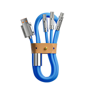 3 in 1 Bold 120w 6A süper hızlı şarj olan Usb kablosu renkli tip C mikro şarj aleti kablosu Iphone 15 için Android tipi C şarj aleti kablosu - Product Image 2