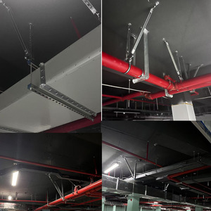 Support de cadre de protection anti-sismique et anti-incendie certifié FM et audité pour galerie de conduites - Product Image 3