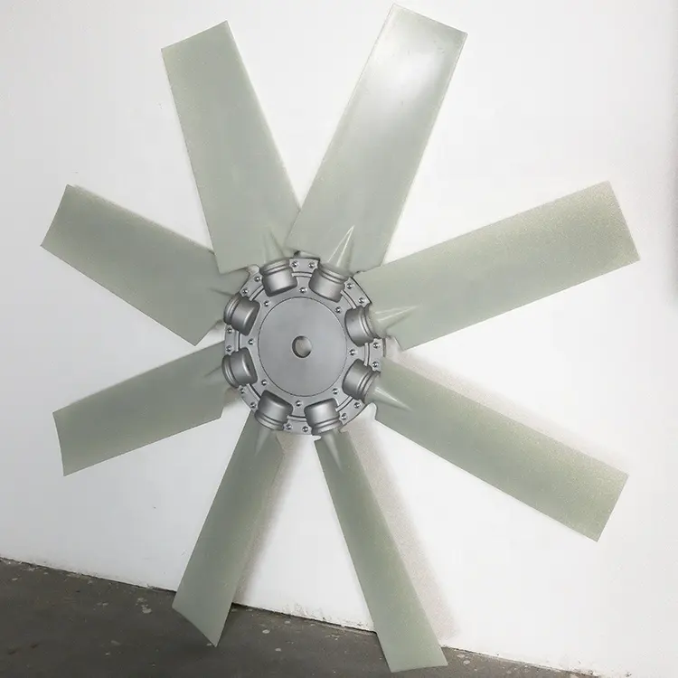 Большой вентилятор в сборе с лезвием вентилятора на 7 листьев для тяжелого оборудования, генератор, охлаждающий вентилятор для уборочного двигателя