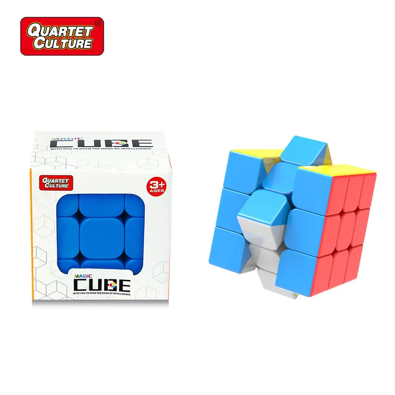 Vendita calda altri giocattoli educativi 3x3 rubikes cube Stickerless Magic Cube (rosso) ,speed puzzle cube