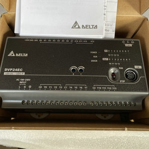 Controlador Delta DVP24EC00R3 PLC programable EC3 personalizable con interfaz de comunicación RS485 PAC dedicado y controladores - Product Image 1