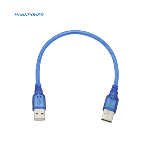 สายต่อ USB2.0ยาว1.5ม. 1.8ม. 2ม. 3ม. สายต่อขยายสีฟ้าใสตัวผู้ไปยังตัวผู้สายข้อมูล USB - Product Image 4
