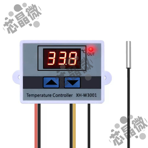 XH-W3001 microcomputer digital <strong>temperature</strong> <strong>controller</strong> thermostat <strong>with</strong> electronic <strong>temperature</strong> control switch module - Product Image 1