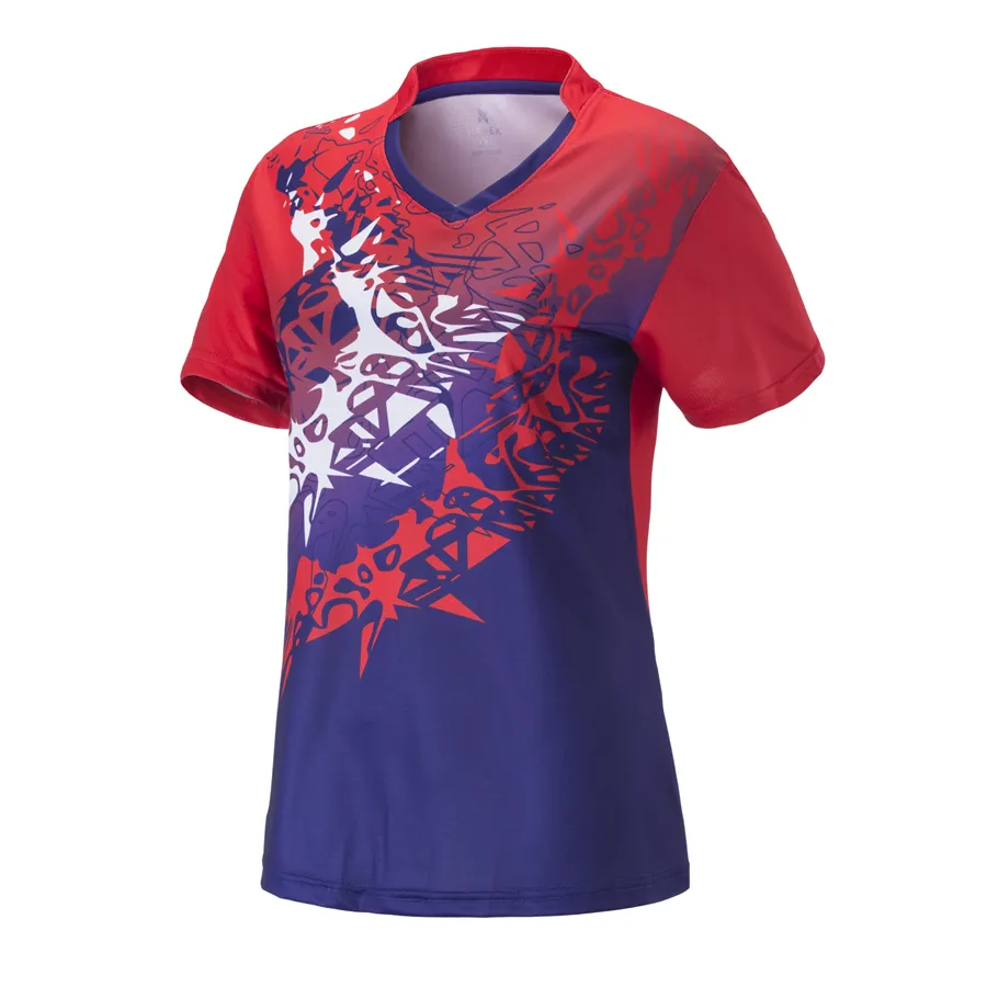 Puntos de venta de fábrica Deporte Camiseta de tenis de las mujeres voleibol camiseta manga corta Camiseta, camiseta de fútbol