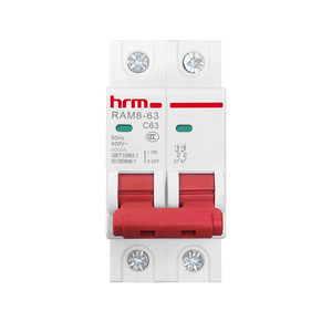 Hrm marka minyatür devre kesici RAM8-63 6kA 230V 400V AC 2 kutuplu aşırı yük koruma anahtarı C45 - Product Image 6