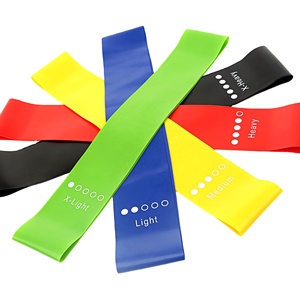 Tùy Chỉnh In Vải Đàn Hồi Chống-Trượt Mini Theraband Kháng Vòng Ban Nhạc Thiết Lập Chất Liệu Cao Su Cho Yoga Tập Thể Dục Tập Luyện Túi - Product Image 2