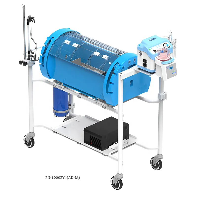 Incubadora de transporte com respirador, transporte neonatal projetado especificamente para transferir da sala de entrega