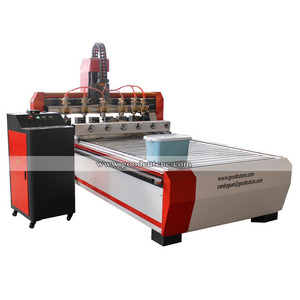 GoodCut高精度多头3d cnc router刨机，带旋转装置，用于木材钻孔 - Product Image 2
