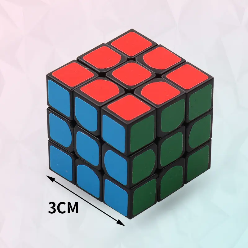 Cubo mágico de 3cm, juguete de rompecabezas, ABS, 3x3x3, regalo de Navidad, promoción al por mayor