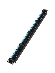 Cat 6 UTP Patch Panel 24 puertos Marco de distribución óptica Gestión de cables de red Patch Panel 19 pulgadas 1u Modular Patch Panel - Product Image 6