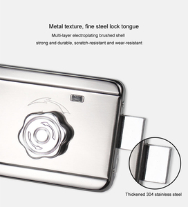 Impermeabile NFC impronta digitale intelligente elettrico Rim lock in acciaio inox elettrico rim Lock per porta d'ingresso