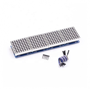 Hohe Qualität Mikrocontroller Modul MAX7219 Dot Matrix Modul 4 in 1 Display Rot Licht/Gute Nach Service - Product Image 1