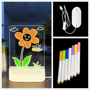 可擦透明亚克力DIY移动写字板家用发光二极管手写价格黑板发光信息摊 - Product Image 6