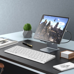 Ocho idiomas Quiet BT Teclado inalámbrico Tablet Teléfono Recarga Teclado - Product Image 1