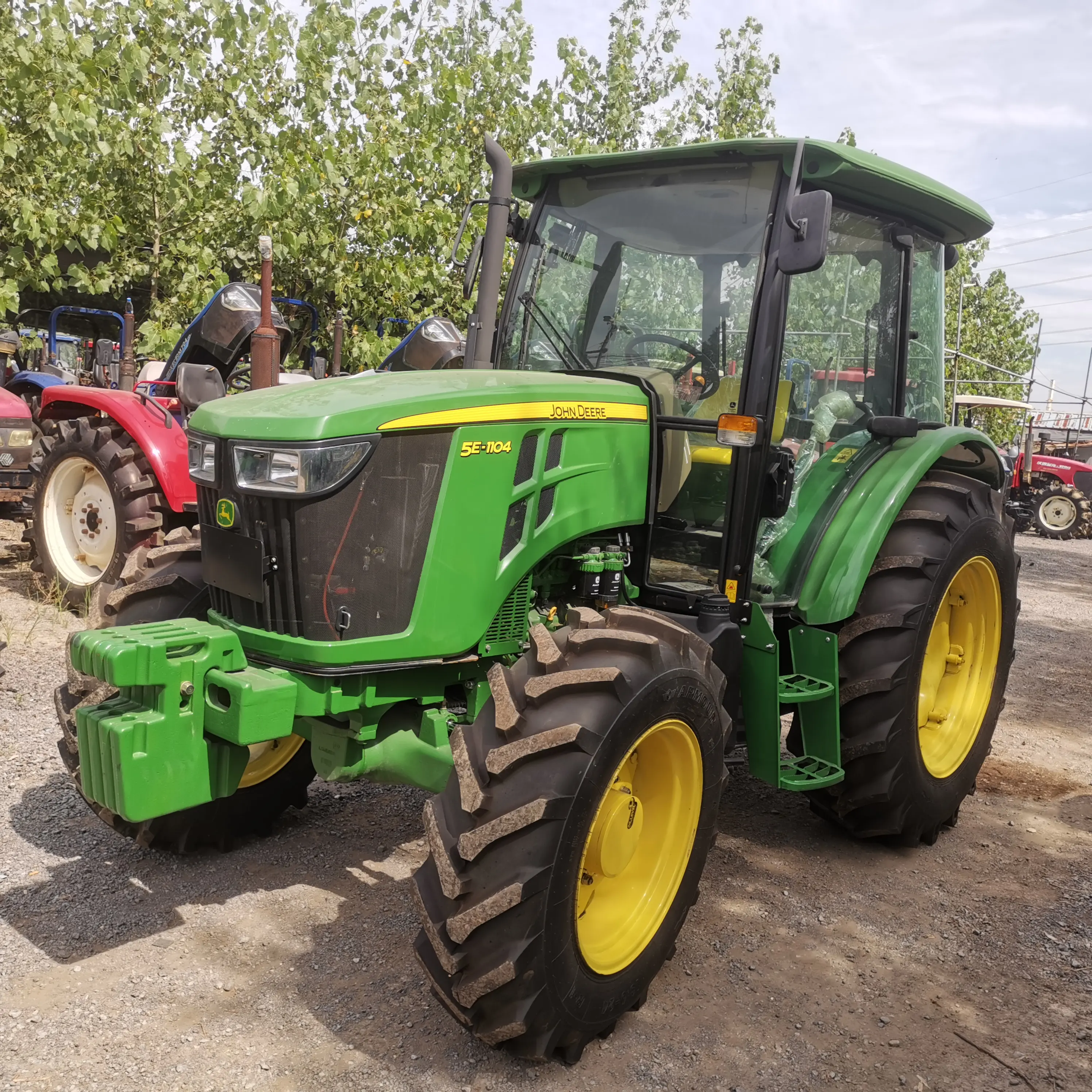 Comprar tractores al por mayor para la Agricultura usado John Deer 4x4/tractores para la Agricultura usado rueda Tractor 110HP Tractor