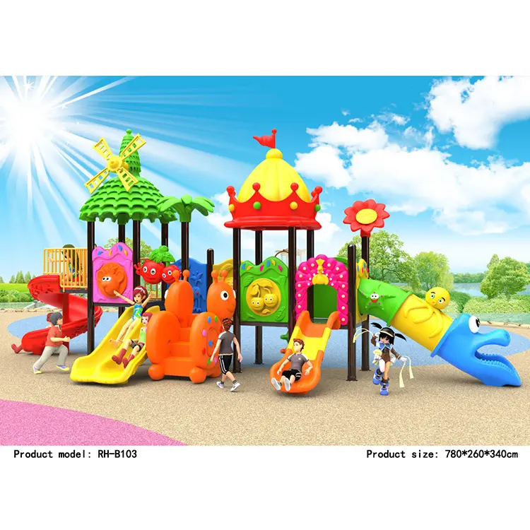 Fabrieksprijs Kinderen Buiten Speeltoestellen Kids Gym Speeltuin Glijbaan Sets Outdoor Pretpark